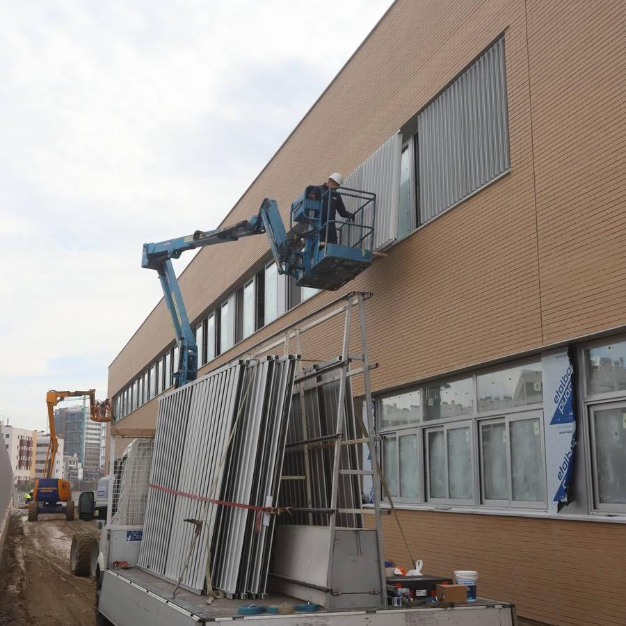 Las obras del Colegio de Turruñuelos, en imágenes