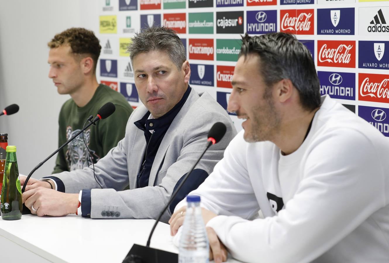 La presentación de Federico Piovaccari y Jordi Tur en el Córdoba CF, en imágenes