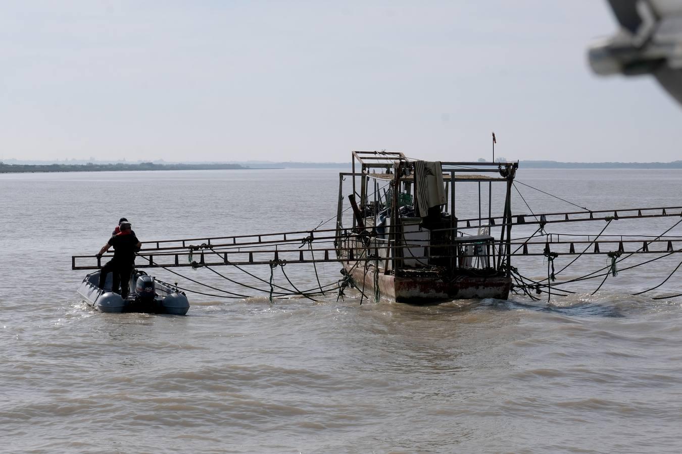 FOTOS: Golpe de la Guardia Civil a la pesca ilegal de angulas en el Guadalquivir