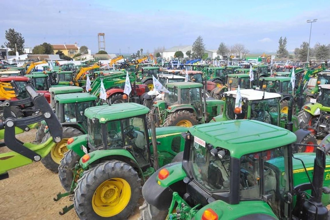 Las reivindicaciones de los agricultores en Málaga, en imágenes