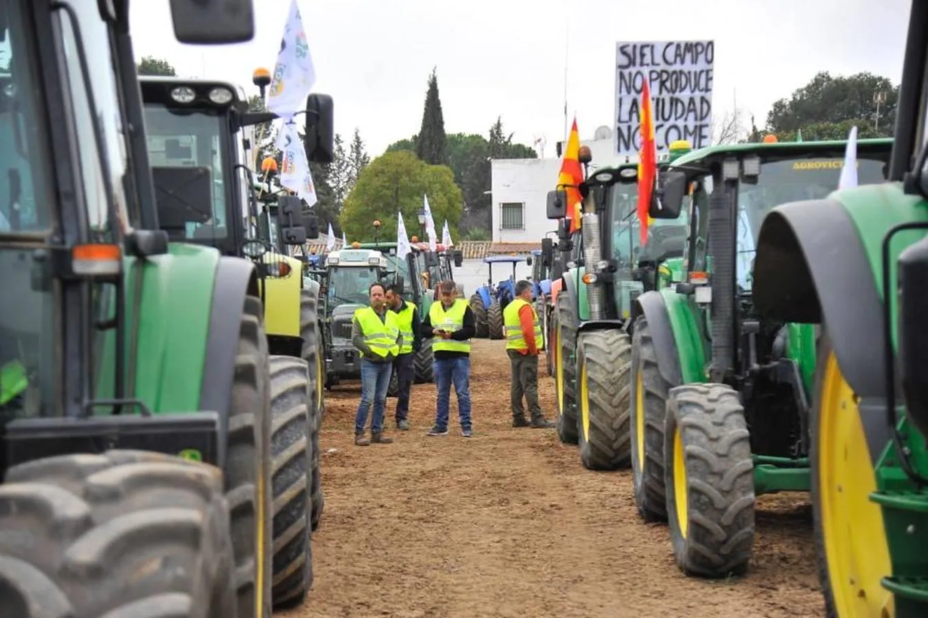 Las reivindicaciones de los agricultores en Málaga, en imágenes