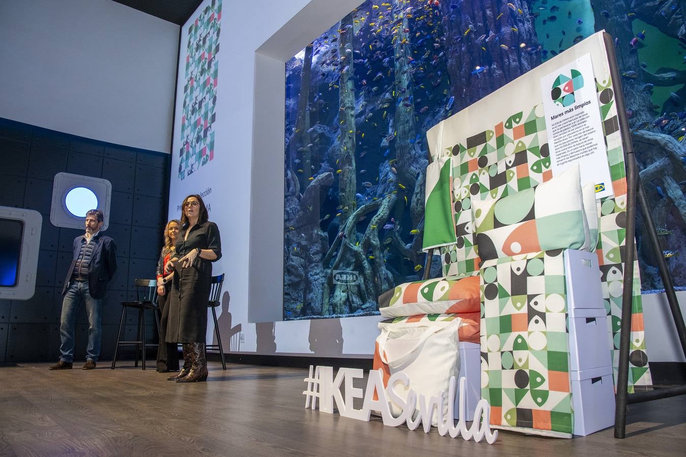 IKEA presenta en Sevilla su primera colección textil hecha con plásticos recogidos en el Mediterráneo