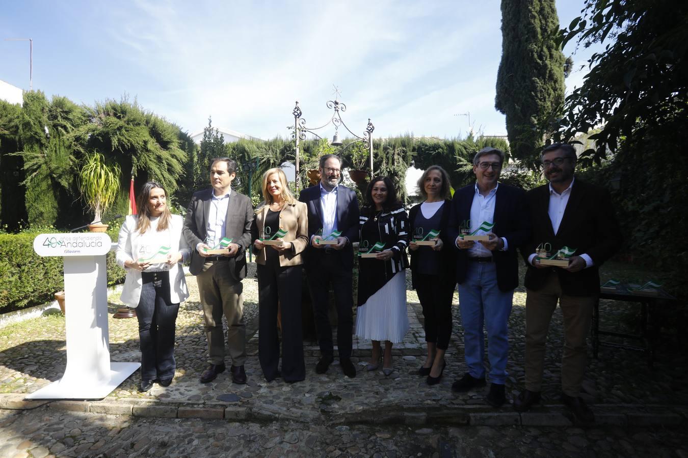 El homenaje del PP de Córdoba a sus parlamentarios andaluces, en imágenes