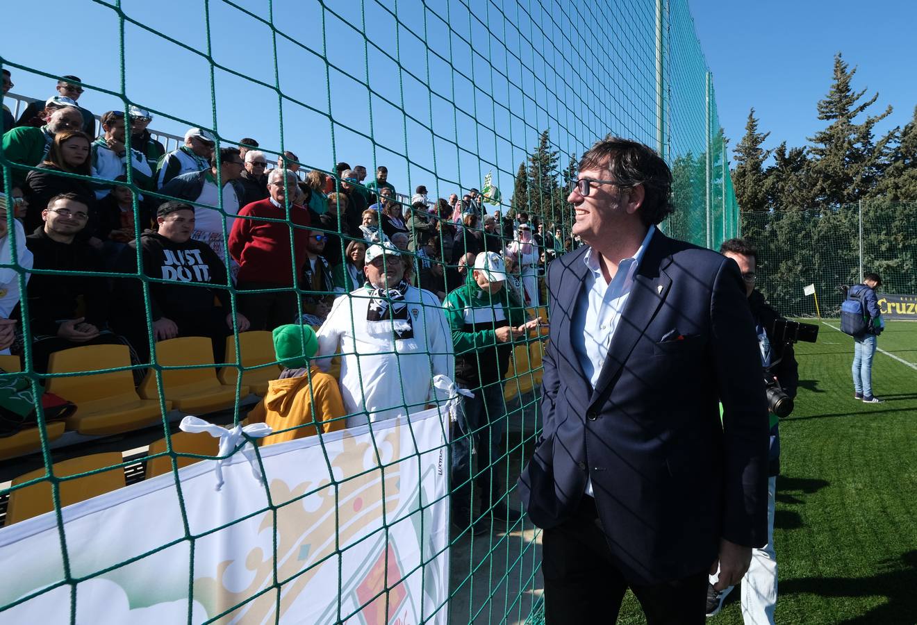 El Cádiz B-Córdoba CF y la afición blanquiverde, en imágenes