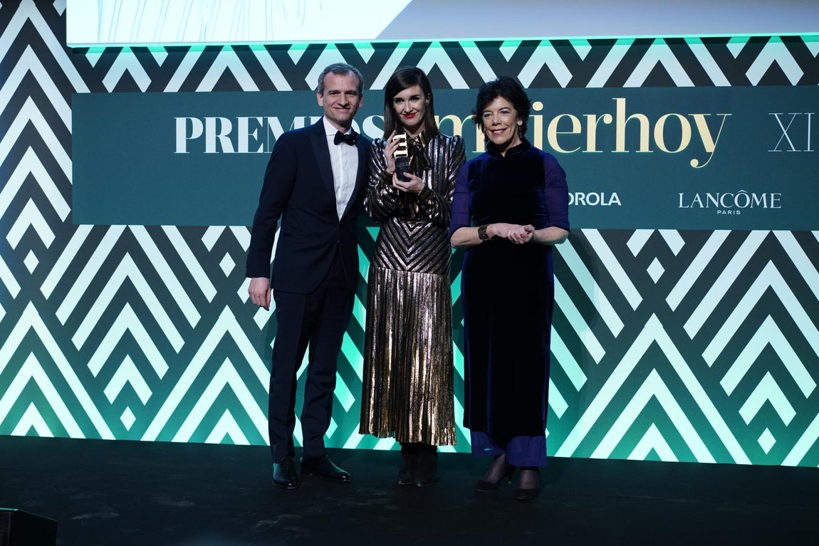 Baptista Beau, Paz Vega e Isabel Celaá. 