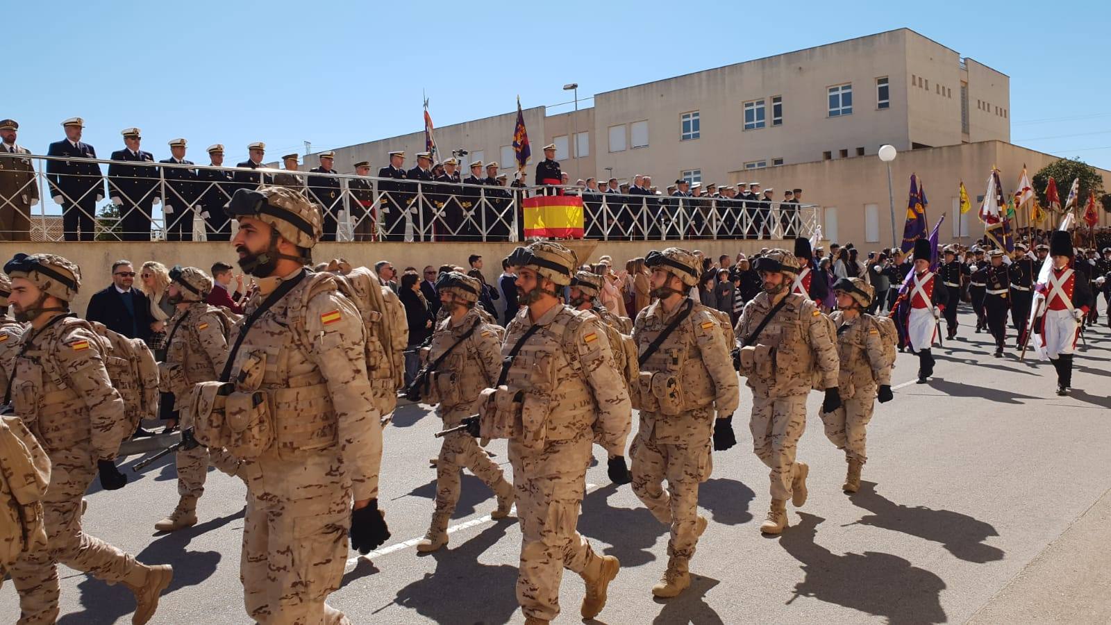 FOTOS: Parada y desfile militar por el 483 aniversario de la Infantería de Marina