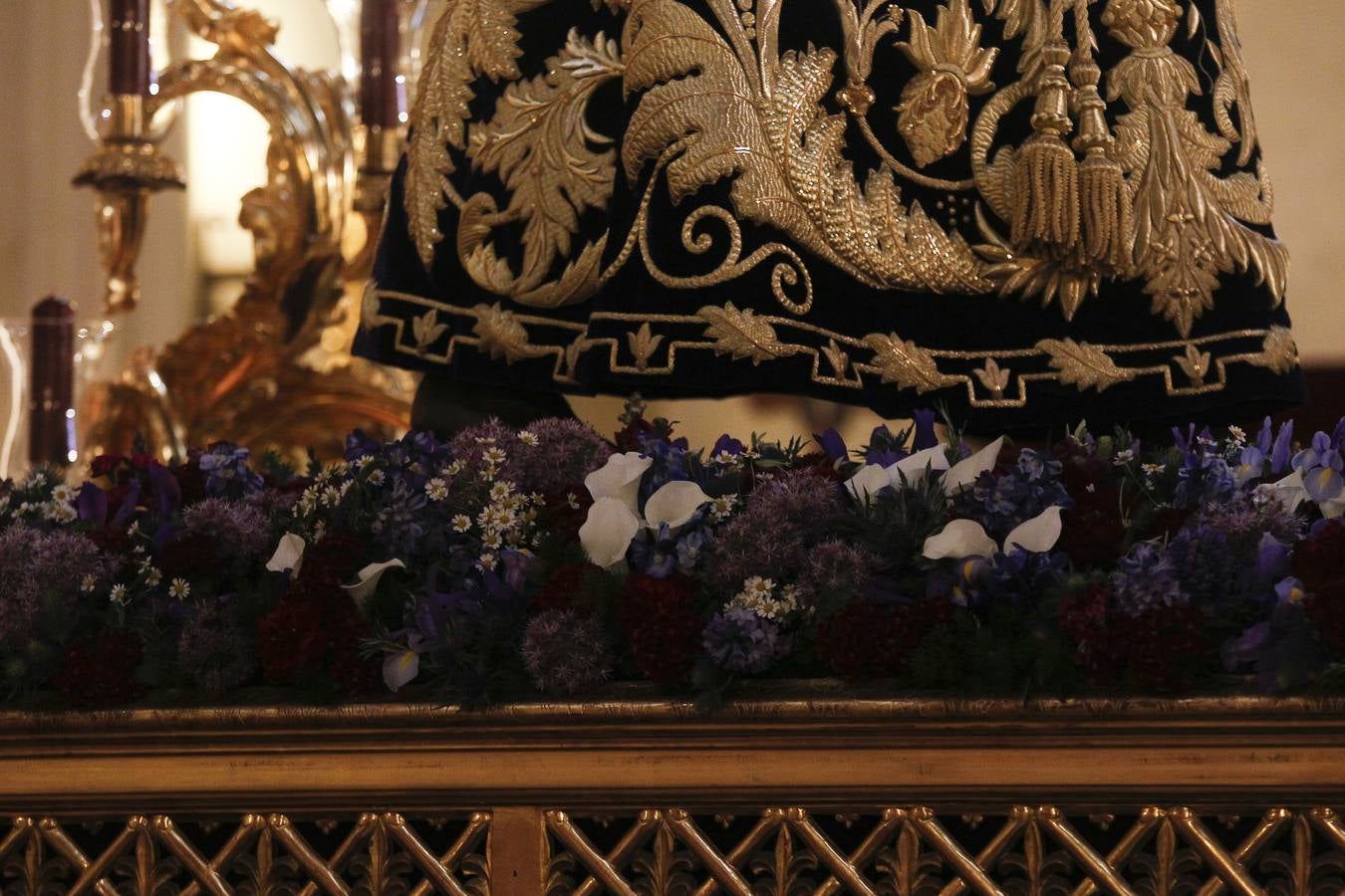 El Señor de la Salud de los Gitanos, preparado para el Vía Crucis de las Cofradías