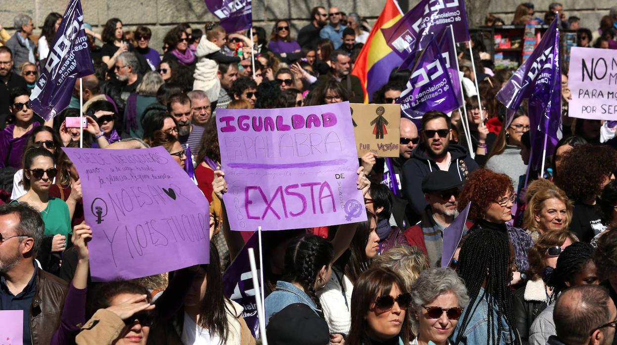 Manifestación en Toledo por el Día de la Mujer