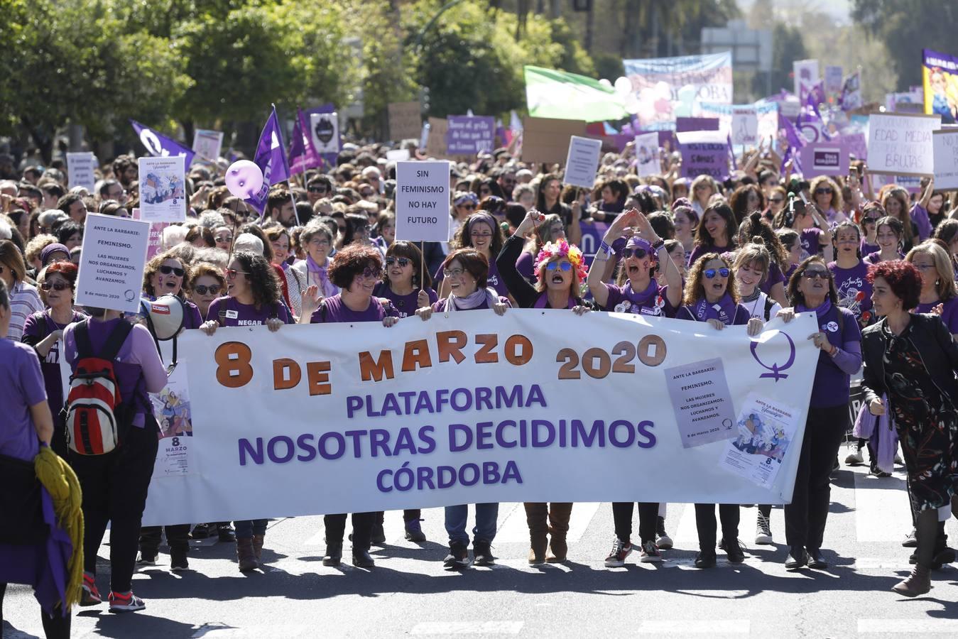 Las mejores imágenes de la manifestación del Día de la Mujer en Córdoba