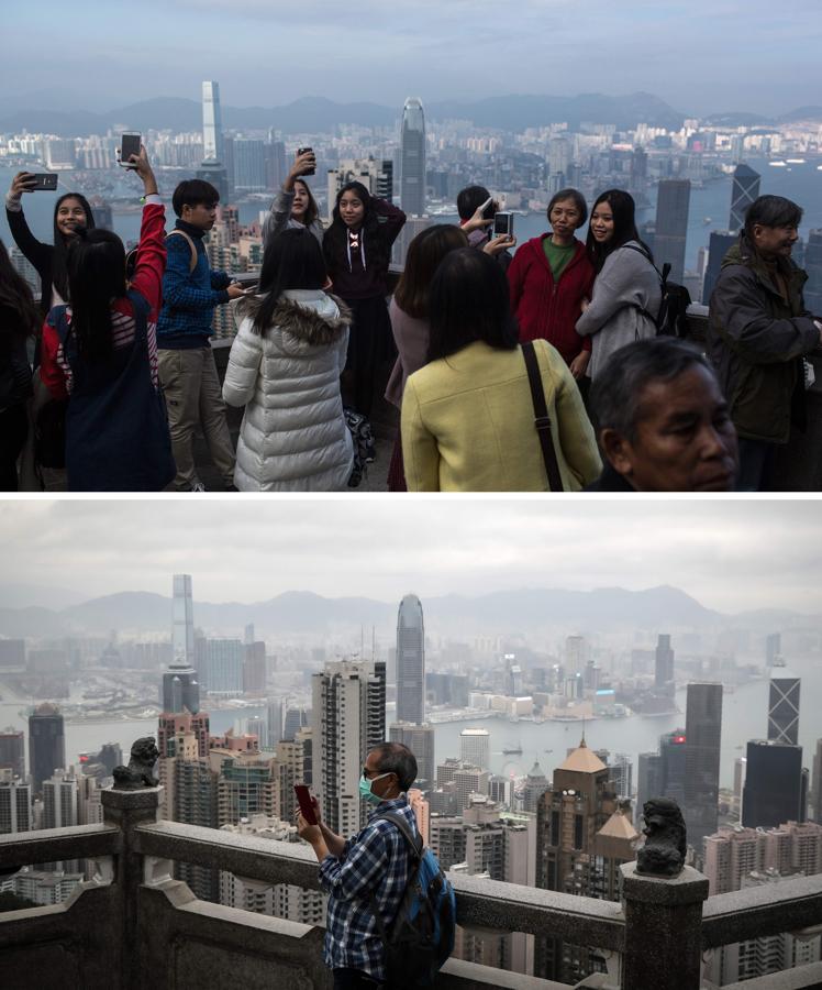 Cumbre Victoria, en Hong Kong. Esta montaña - mirador, conocida como The Peak, se encuentra en la mitad occidental de la isla de Hong Kong