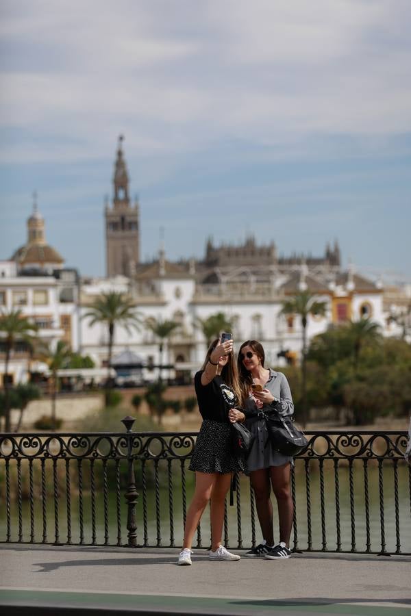 En imágenes, Sevilla registra temperaturas primaverales