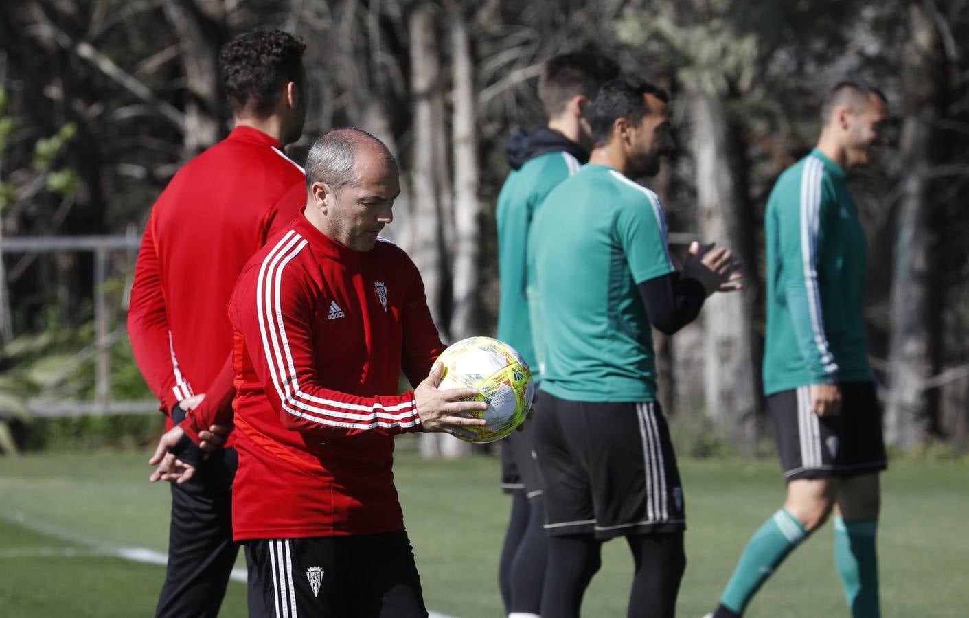 El primer entrenamiento de Juan Sabas en el Córdoba CF, en imágenes