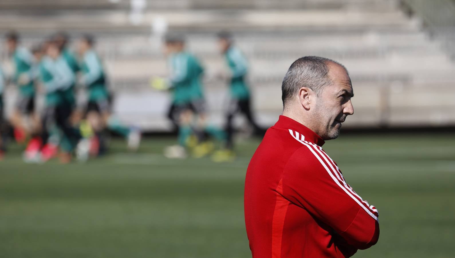 El primer entrenamiento de Juan Sabas en el Córdoba CF, en imágenes