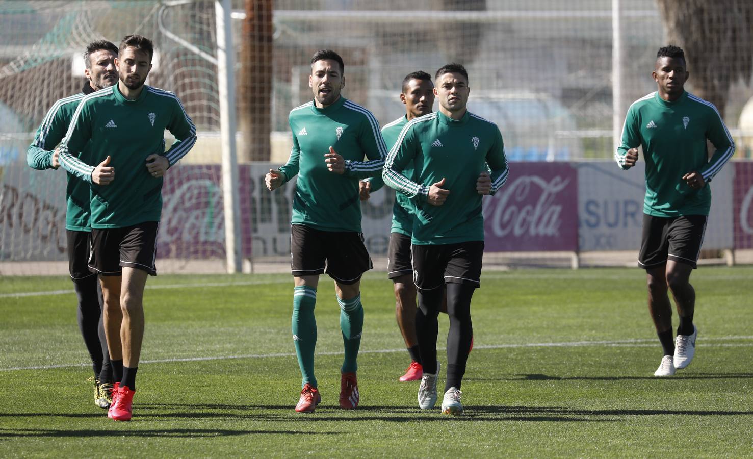 El primer entrenamiento de Juan Sabas en el Córdoba CF, en imágenes