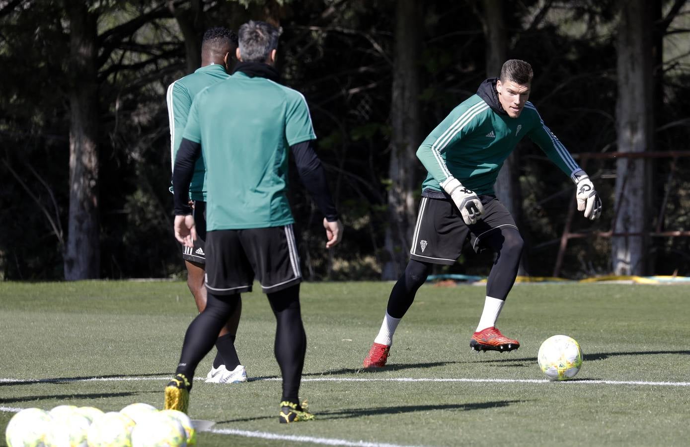 El primer entrenamiento de Juan Sabas en el Córdoba CF, en imágenes