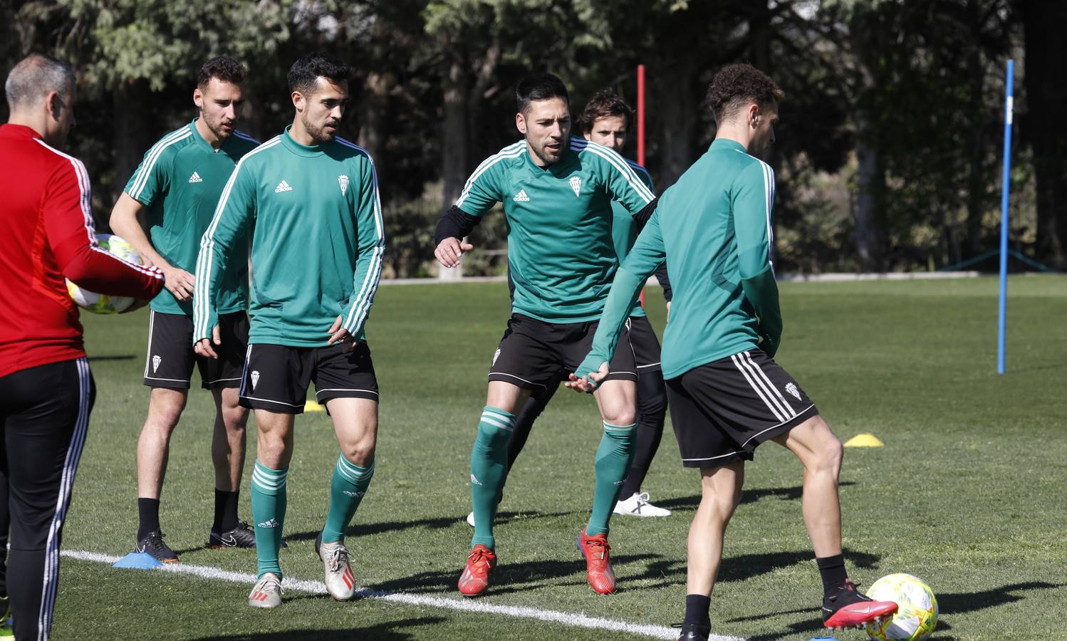 El primer entrenamiento de Juan Sabas en el Córdoba CF, en imágenes