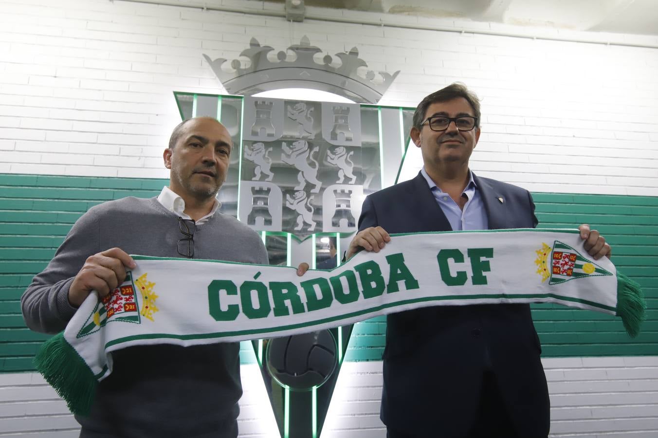 La presentación de Juan Sabas en el  Córdoba CF, en imágenes