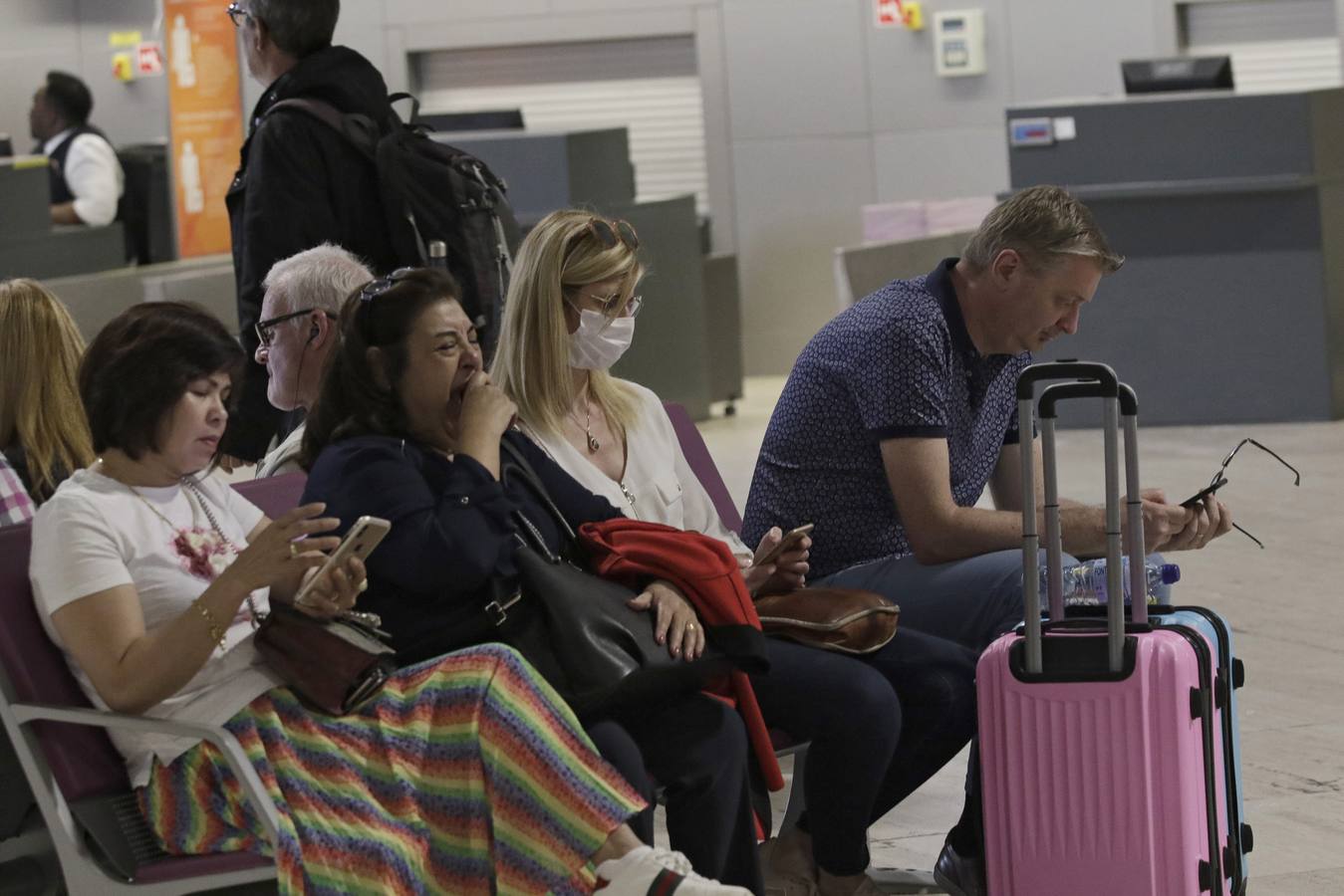 En imágenes, ambiente en el aeropuerto de Sevilla