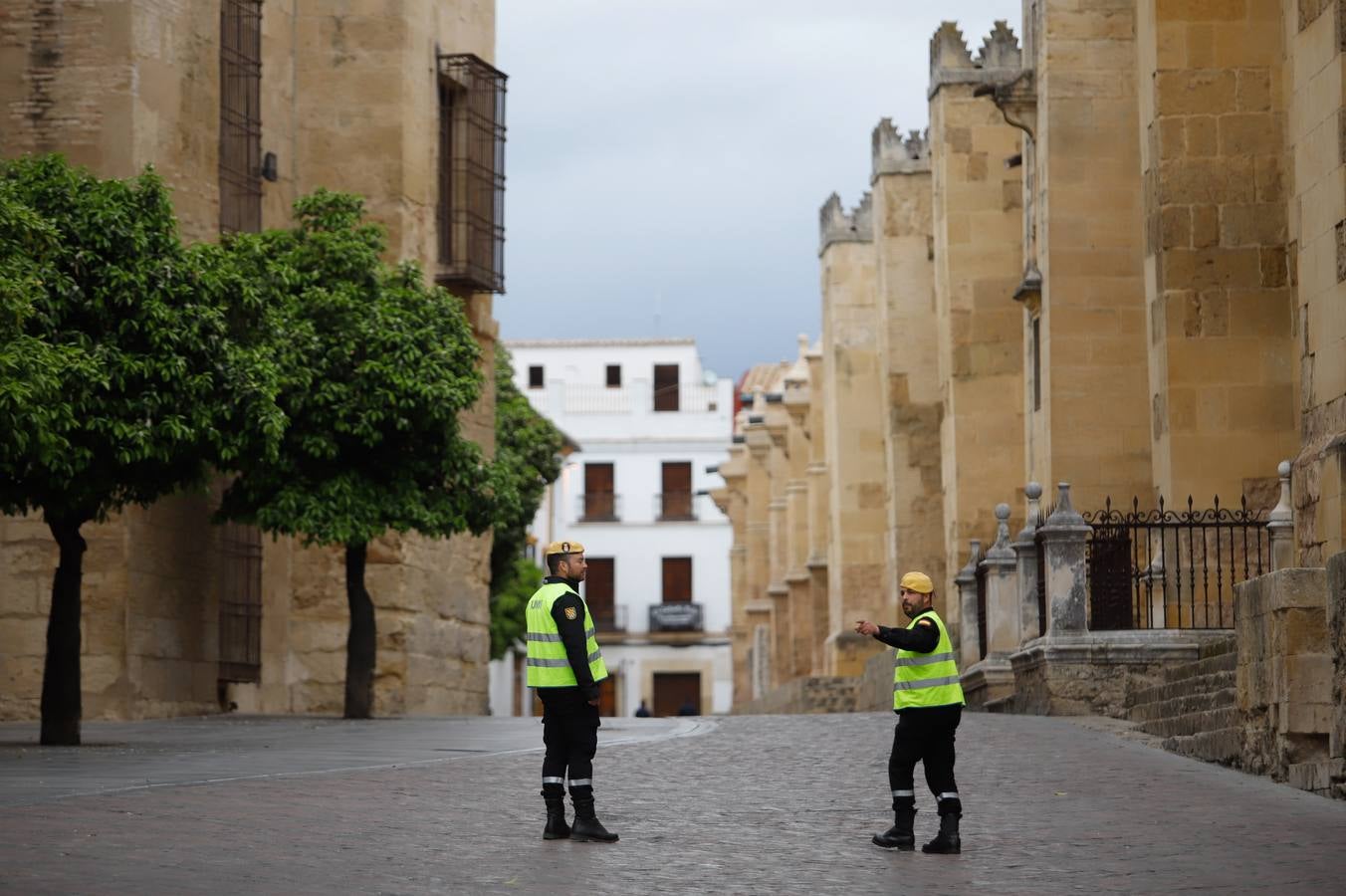 El despliegue de la UME en las arterias y monumentos de Córdoba, en imágenes