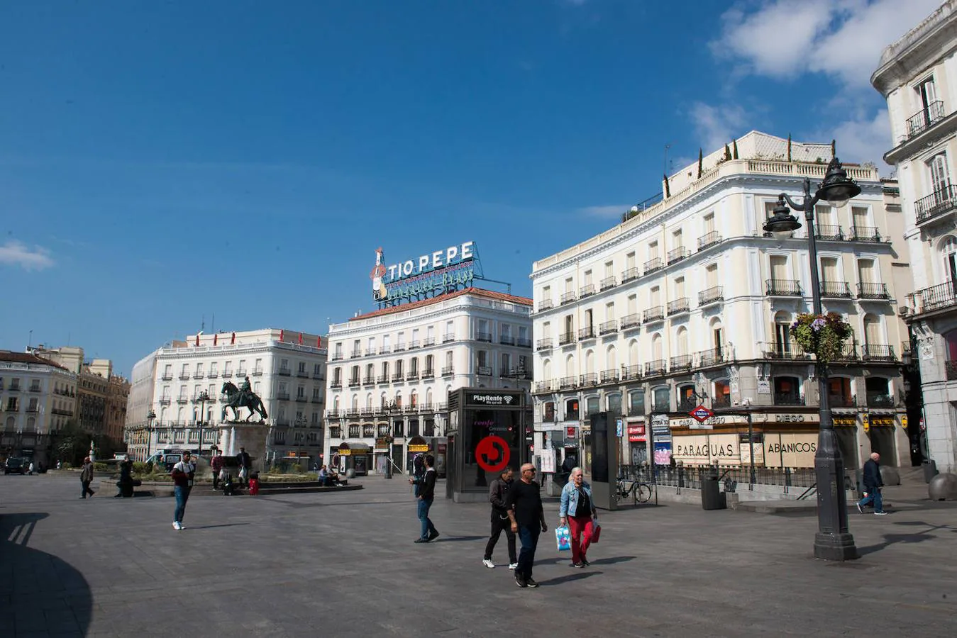 La Puerta del Sol de Madrid, como nunca se había visto antes. 