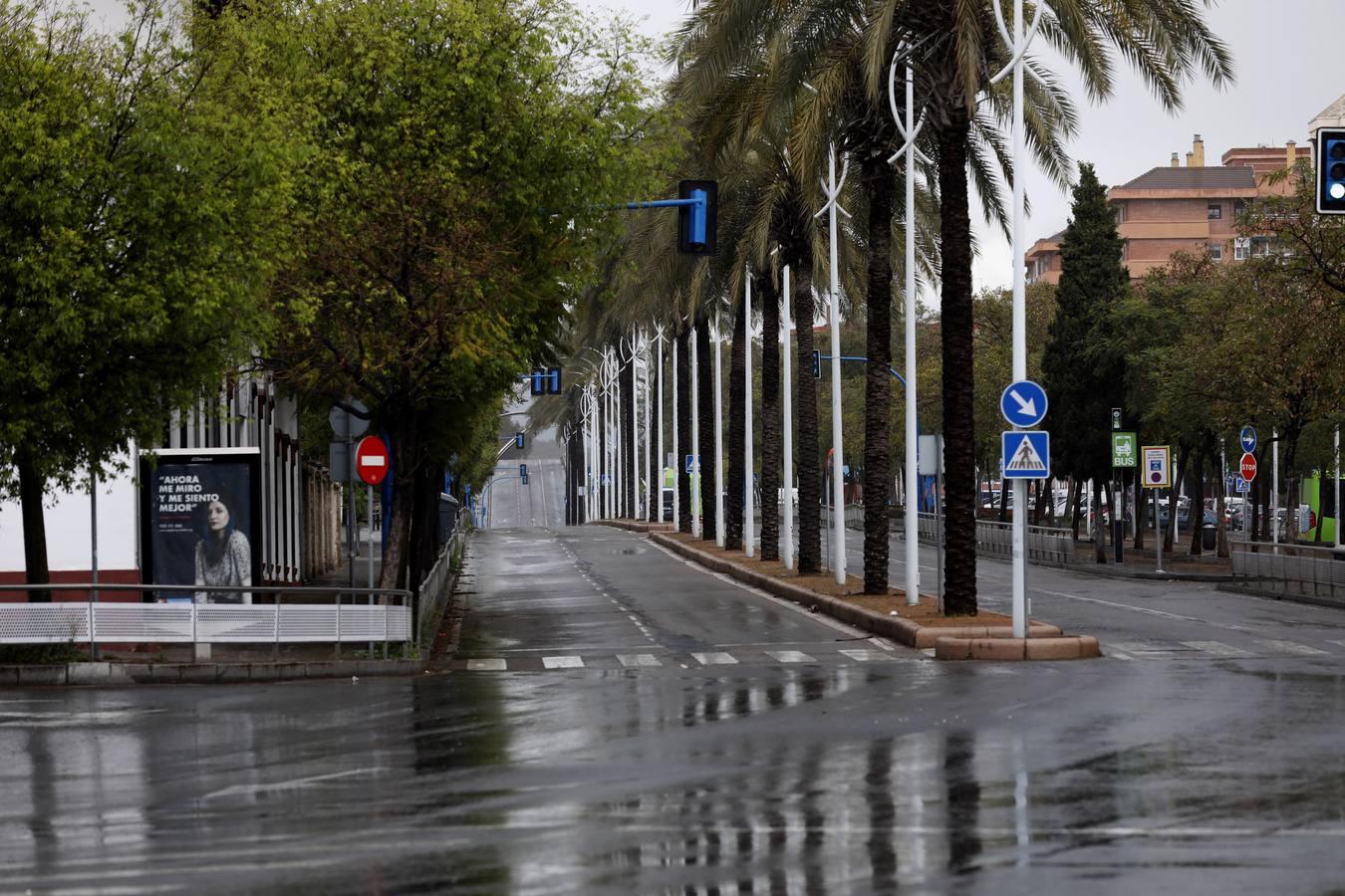 Las calles desiertas de un domingo de coronavirus en Córdoba, en imágenes