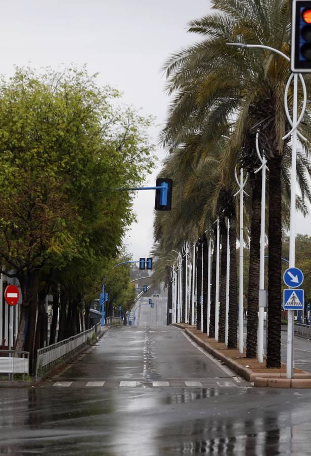 Las calles desiertas de un domingo de coronavirus en Córdoba, en imágenes