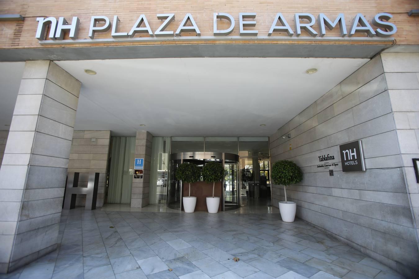 En imágenes, hoteles de Sevilla cerrados a cal y canto por la crisis del coronavirus