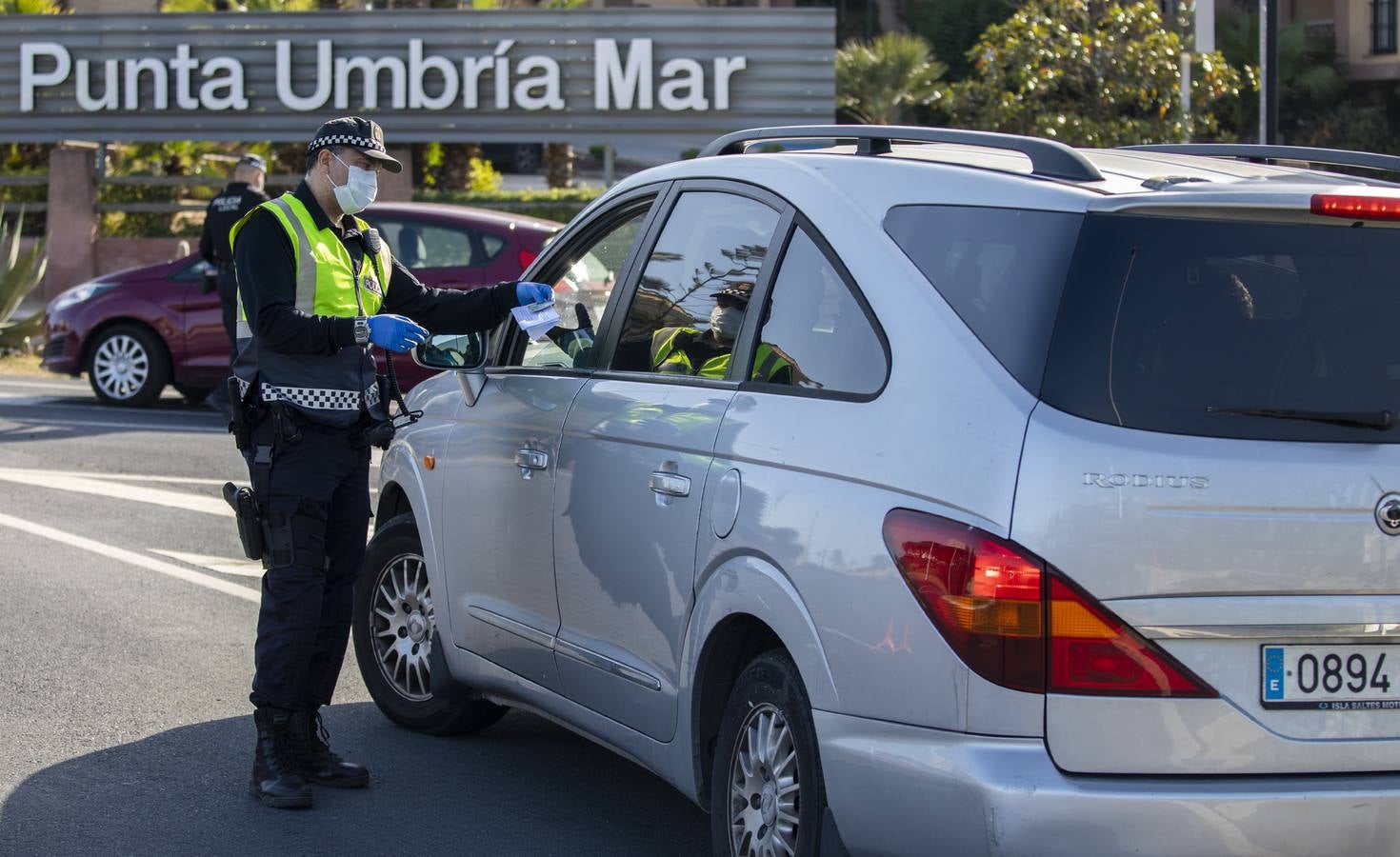 Estado de alarma por el coronavirus: Controles para restringir el acceso de Punta Umbría