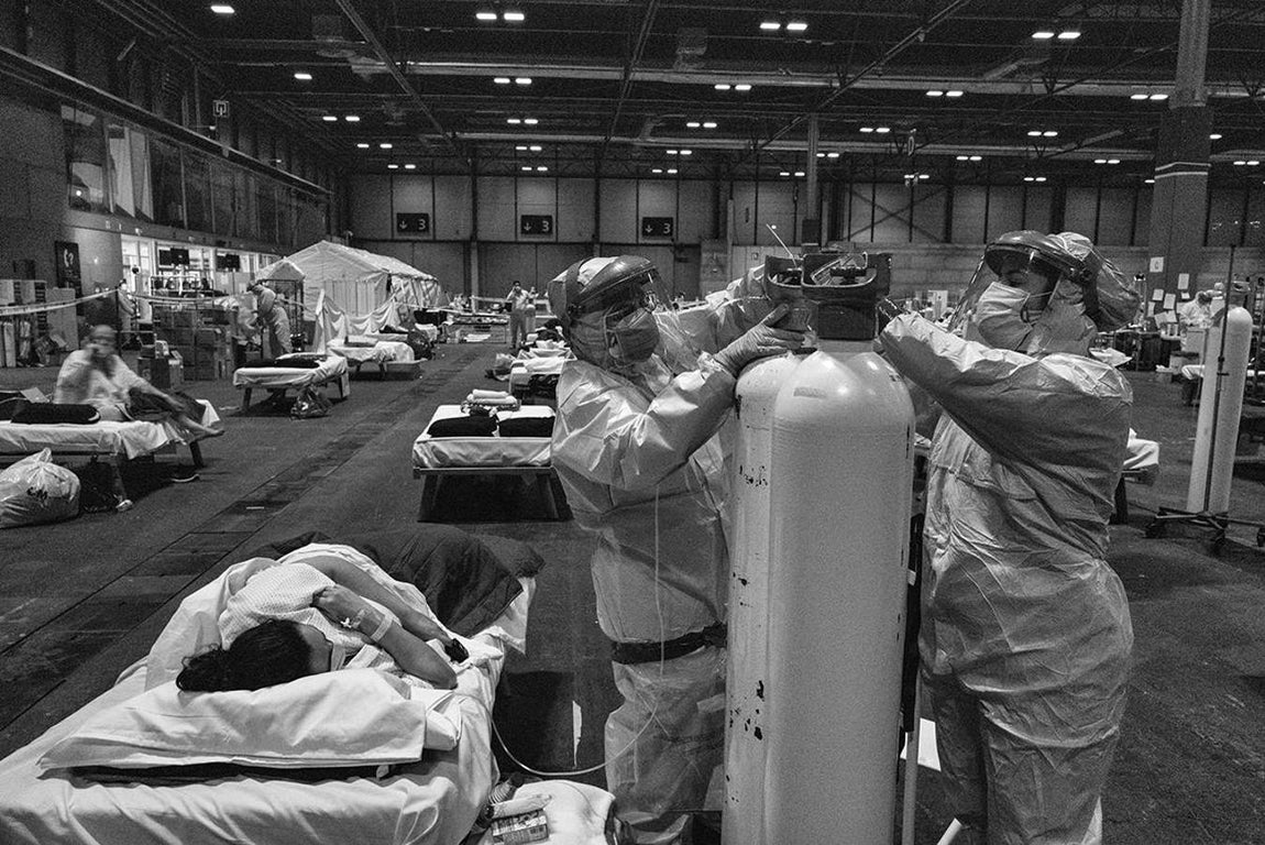 El hospital de Ifema visto desde dentro