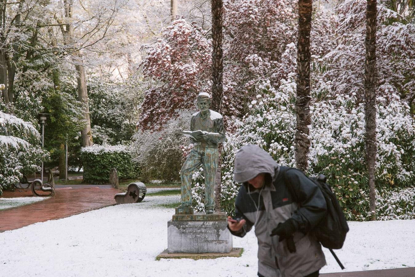 Nieve en Vitoria. 