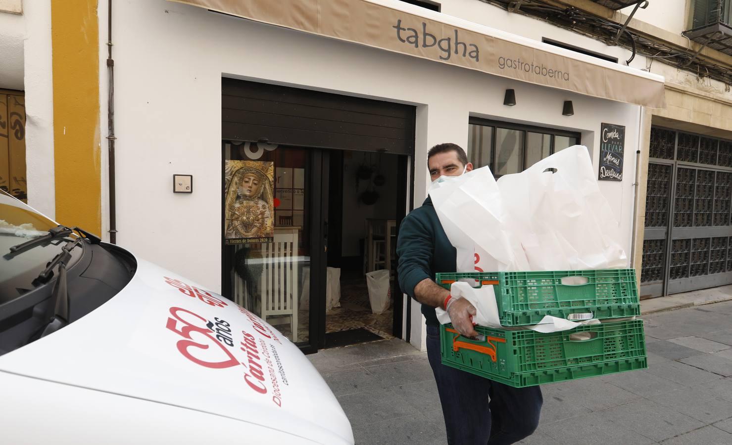 Cáritas se multiplica contra el coronavirus en Córdoba y ofrece 200 menús al día para familias y sin recursos