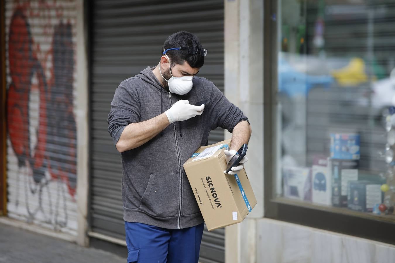 Coronavirus en Sevilla: Obras paradas  tras las restricciones a la actividad del Gobierno