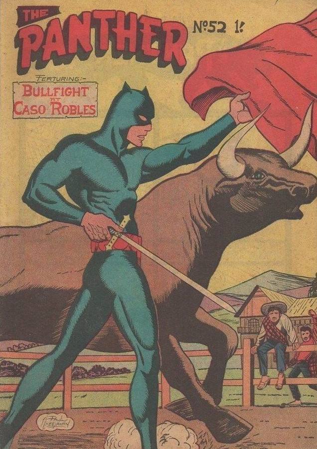 The Panther nº 52 (1966) Superhéroe australiano que acaba toreando en México con su disfraz