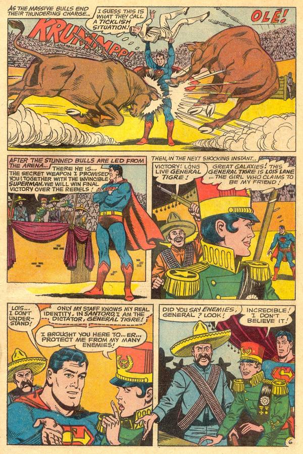 Nº 75 de Superman´s Girlfriend Lois Lane (EE.UU. 1967). Superman salva al torero
