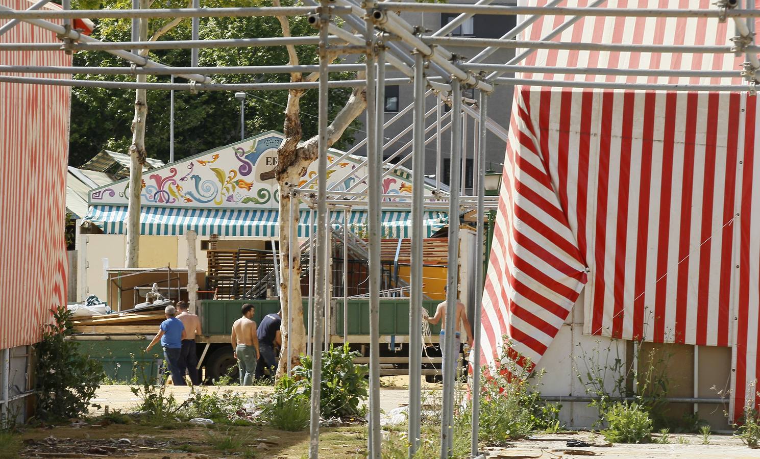 Coronavirus en Sevilla: ambiente el real de Feria