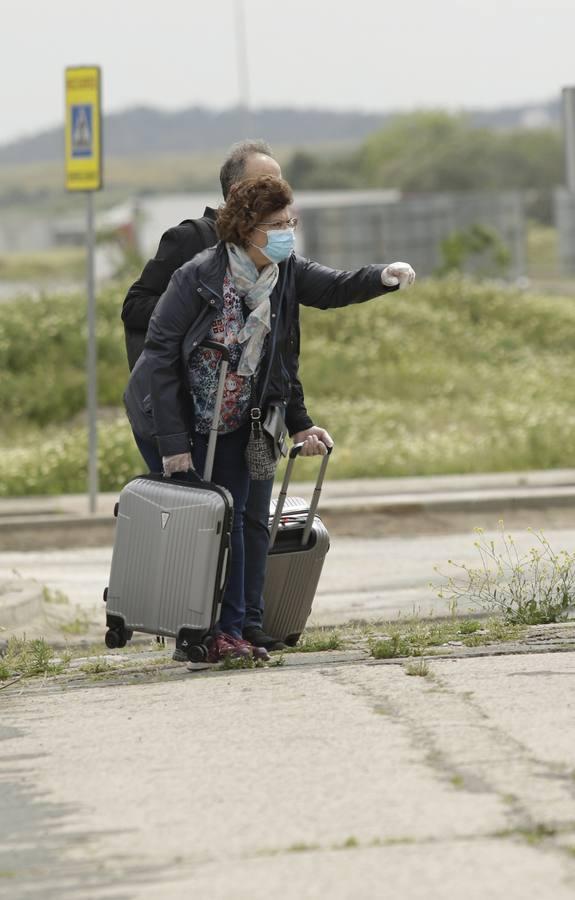 Coronavirus Sevilla: Palmete y Padre Pío durante el estado de alarma