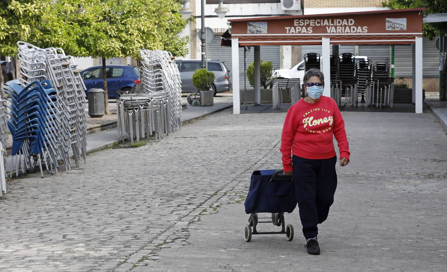 En imágenes, el confinamiento en Cañero, el barrio tranquilo