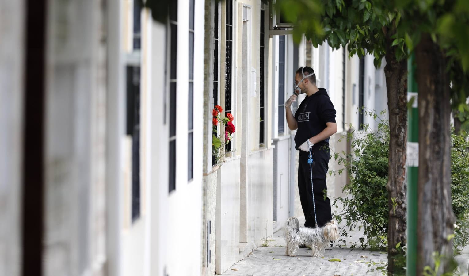 En imágenes, el confinamiento en Cañero, el barrio tranquilo