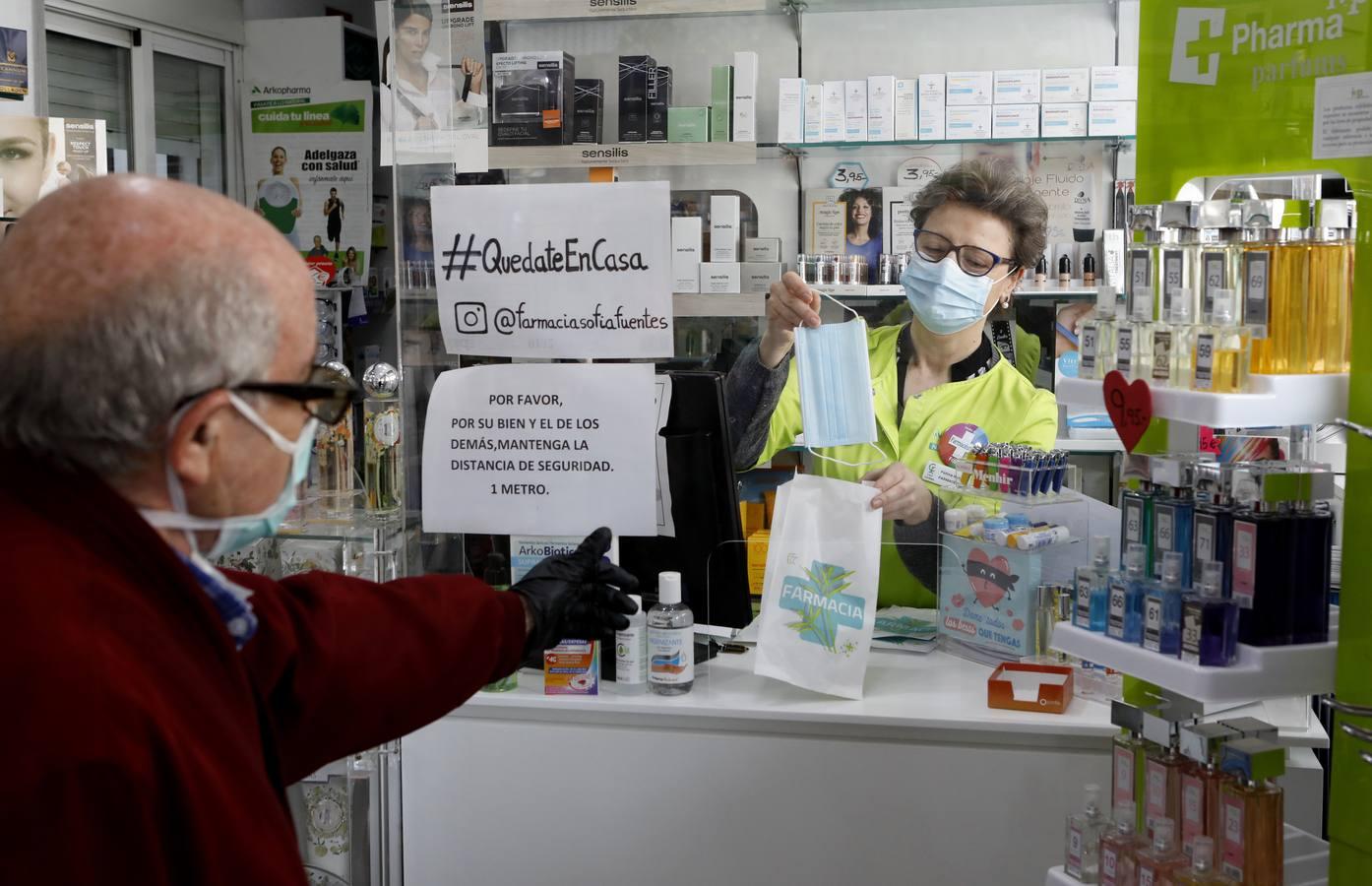 Las farmacias de Córdoba vuelven a vender mascarillas, en imágenes