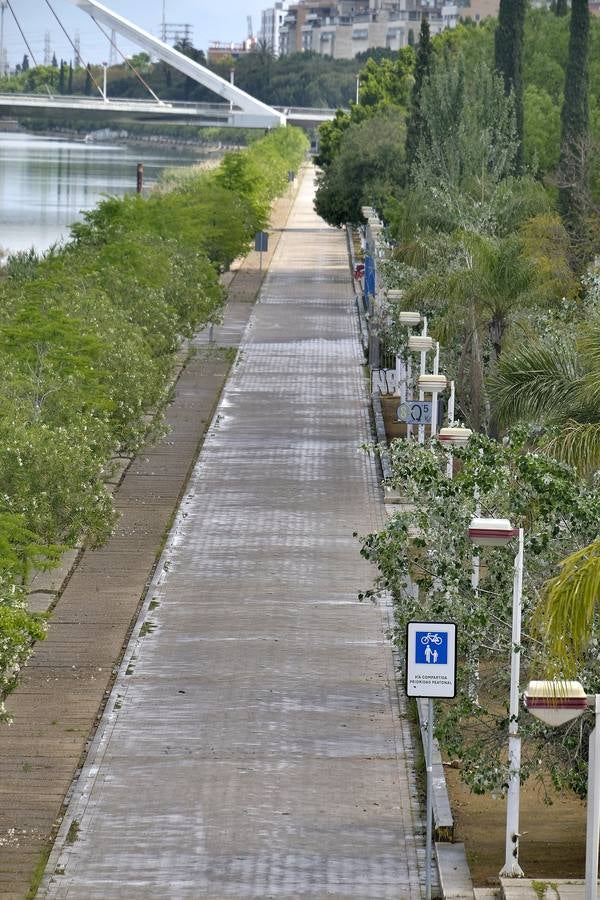 Coronavirus en Sevilla: las zonas deportivas continúan desiertas