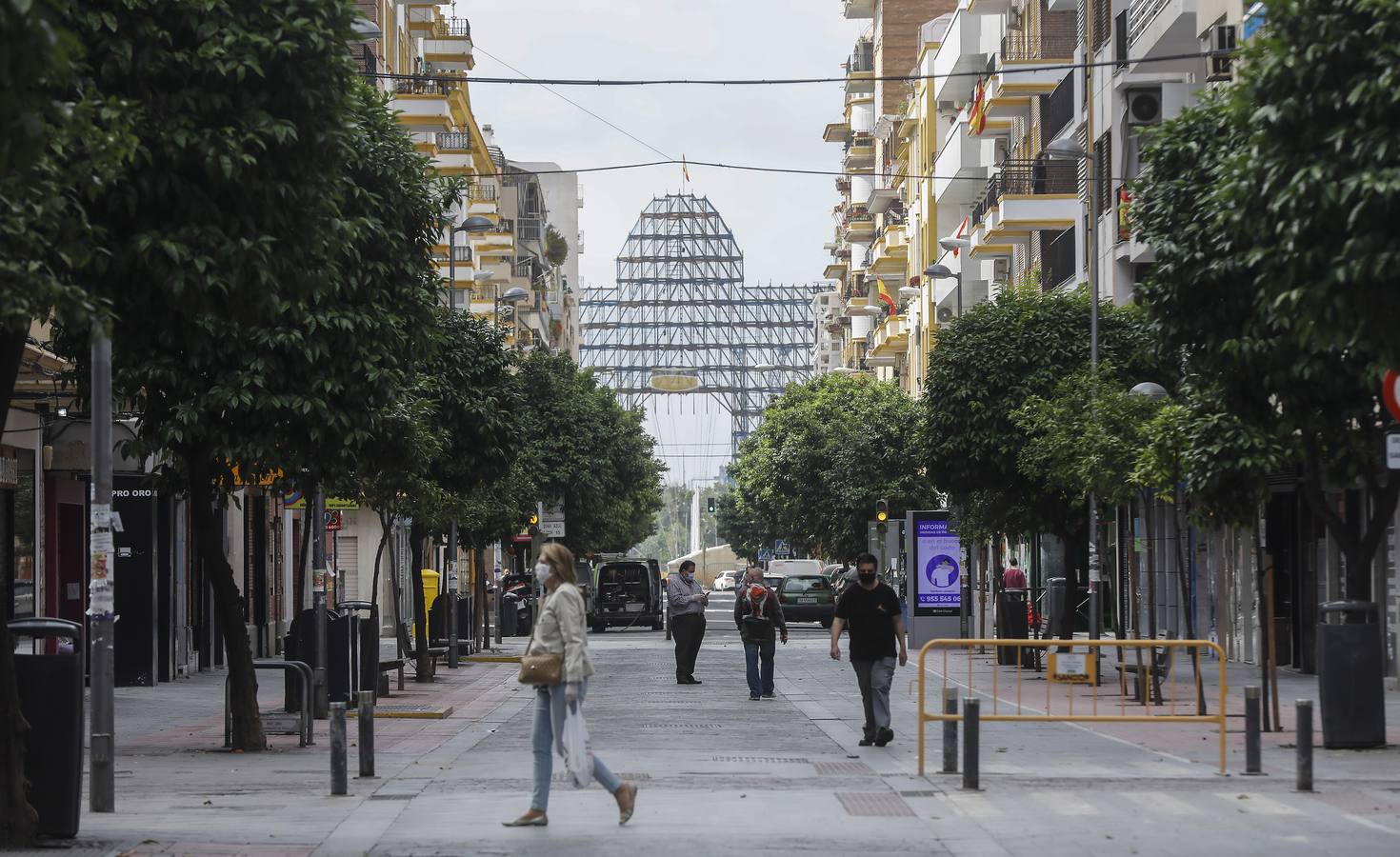 Desmontaje de la Feria que no fue por el coronavirus