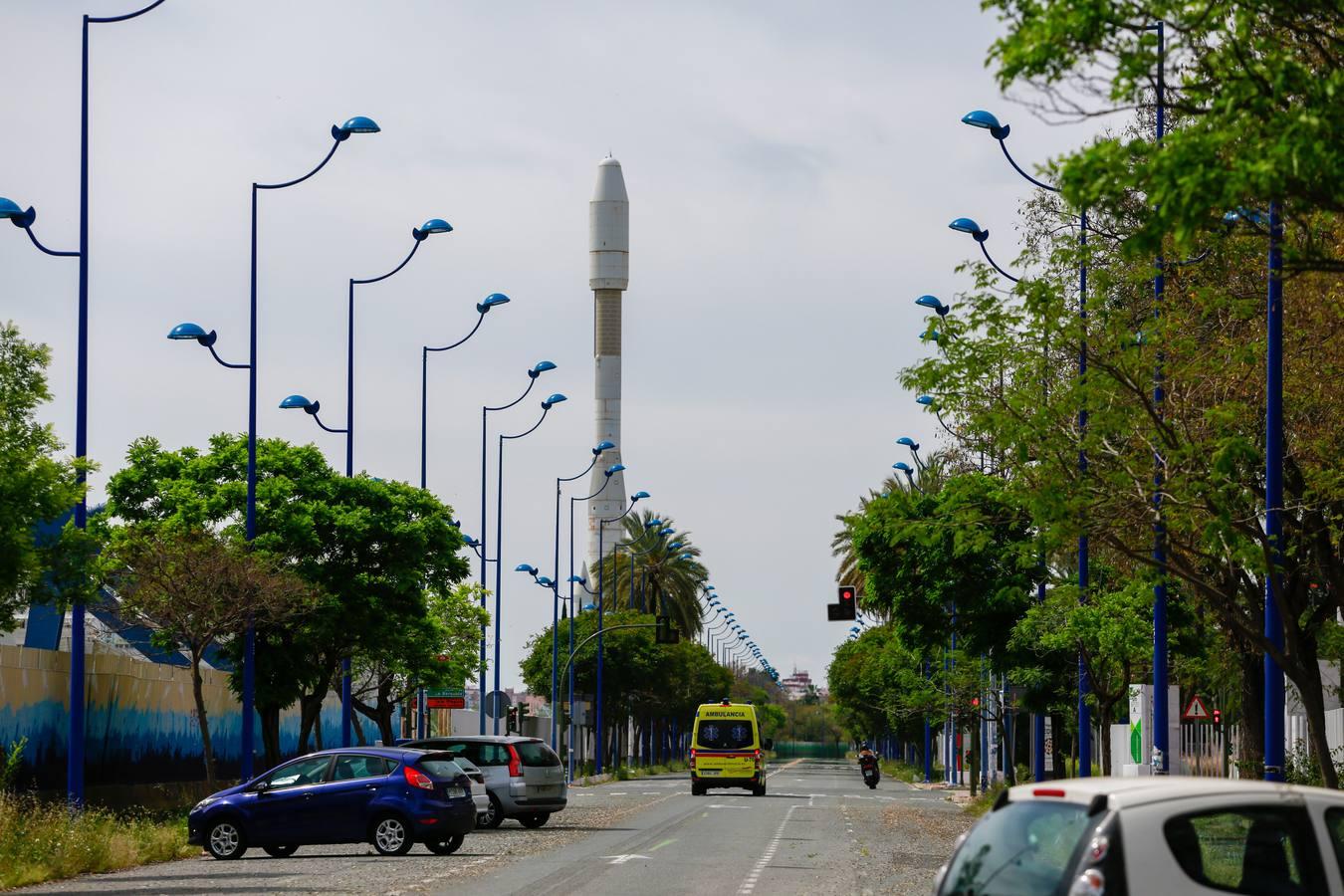 La Isla de La Cartuja en absoluta soledad