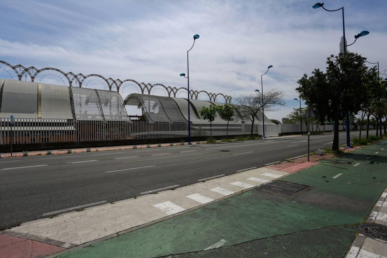 La Isla de La Cartuja en absoluta soledad