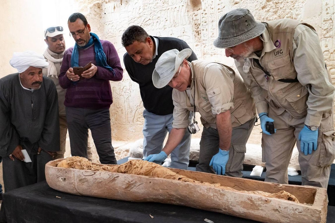 En imágenes, los hallazgos realizados por investigadores sevillanos en Egipto