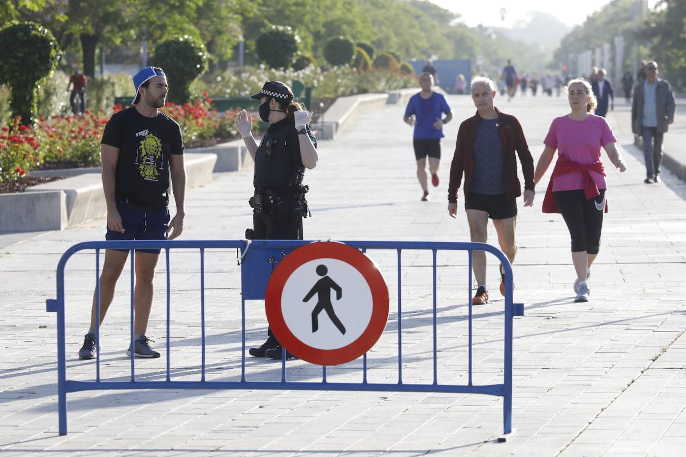 La primera salida de Córdoba para hacer deporte, en imágenes