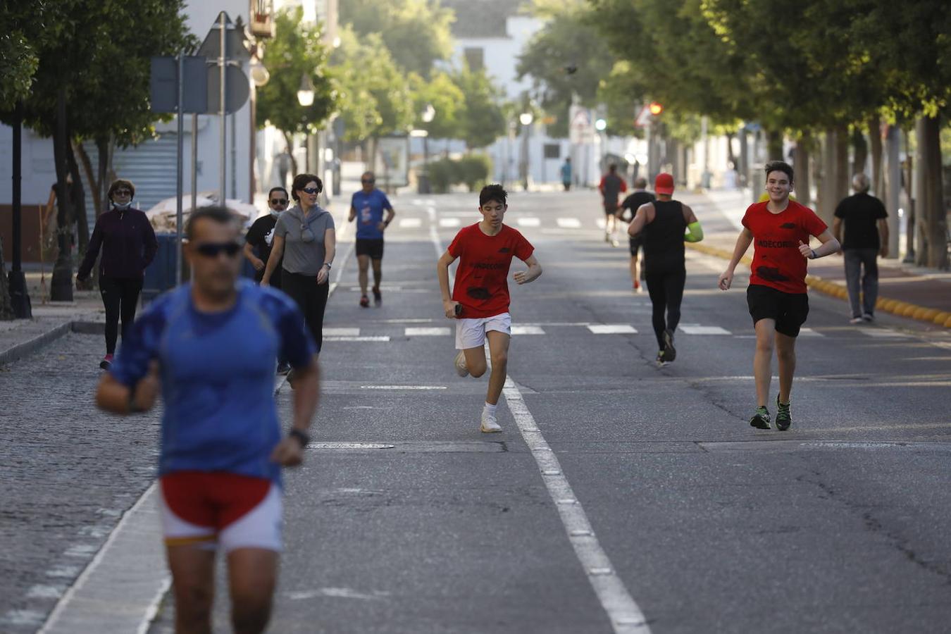 La primera salida de Córdoba para hacer deporte, en imágenes