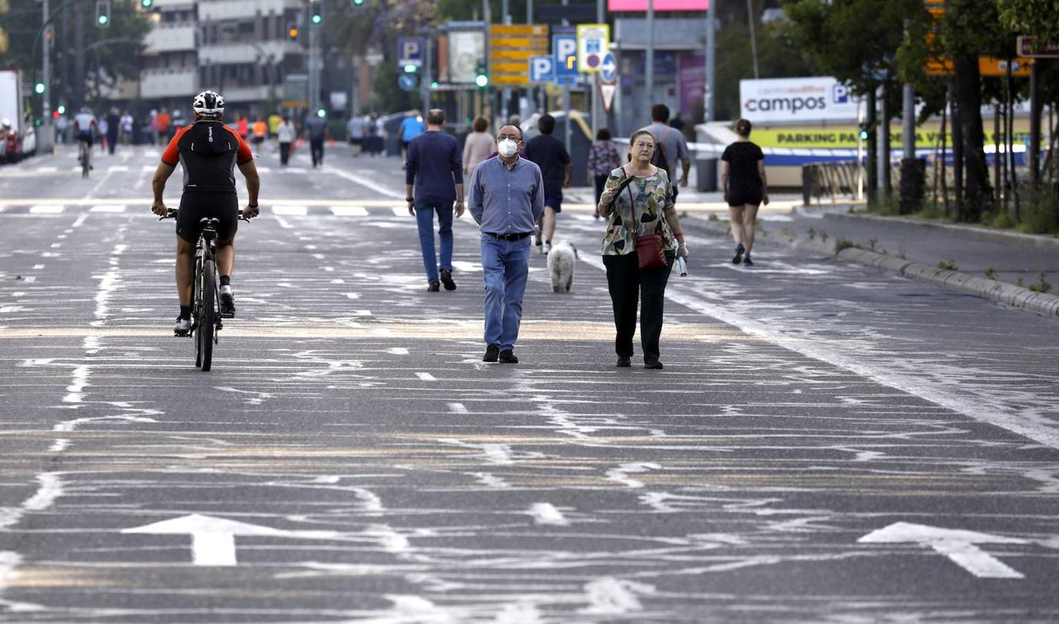 La peatonalización del Paseo de la Victoria de Córdoba, en imágenes