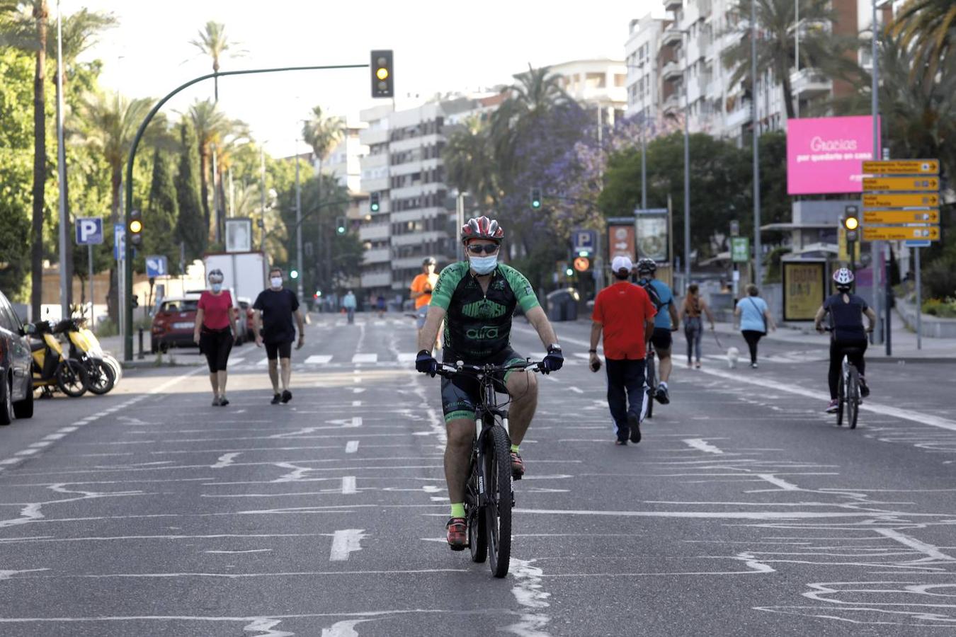 La peatonalización del Paseo de la Victoria de Córdoba, en imágenes