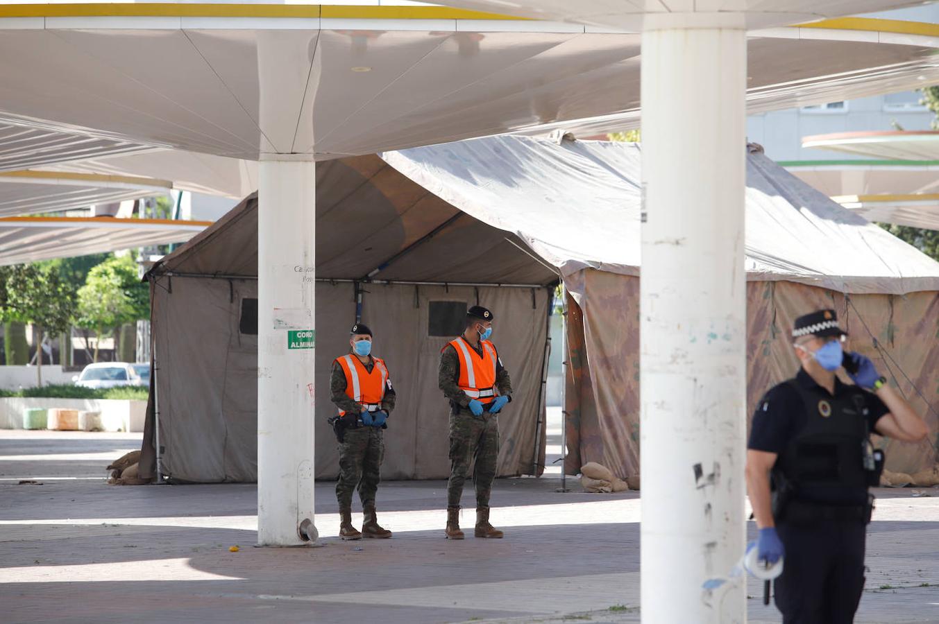 Los test de covid-19 en las Setas de Córdoba, en imágenes