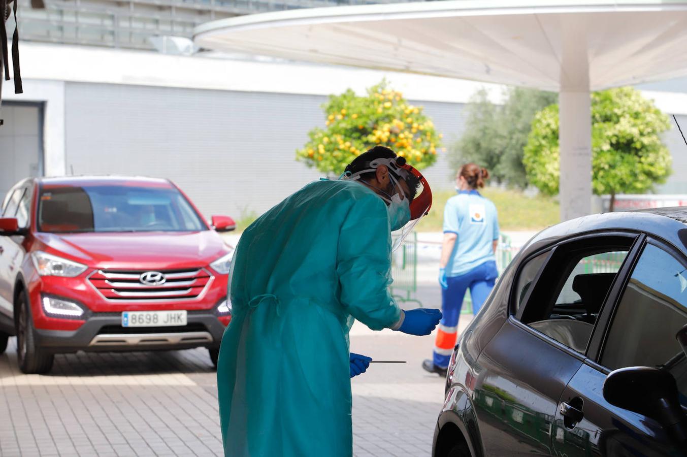 Los test de covid-19 en las Setas de Córdoba, en imágenes